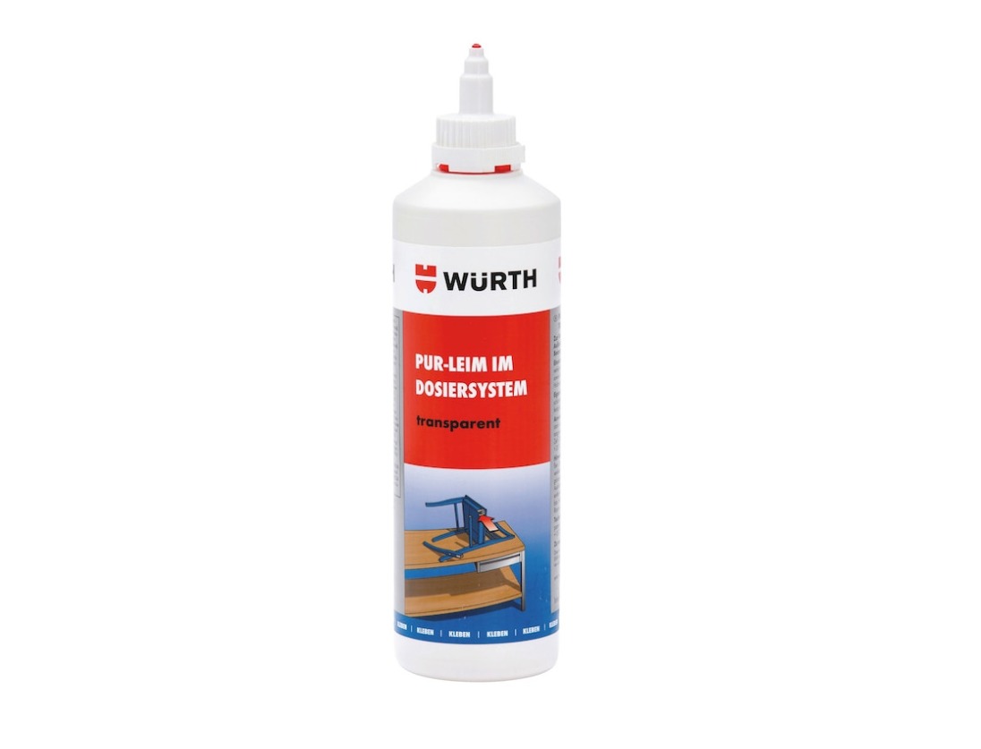 Würth Lepidlo PUR-polyuretan, průhledné, 500 g