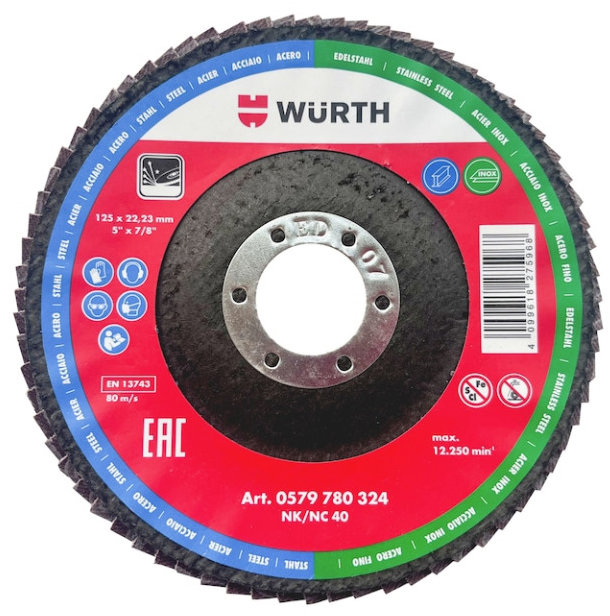 WÜRTH Lamelový brusný kotouč 115mm, G60