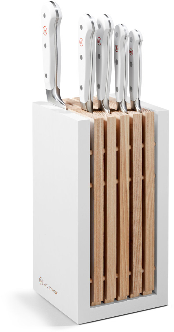 Wüsthof Classic white Blok na nože s 5 noži - verze Santoku