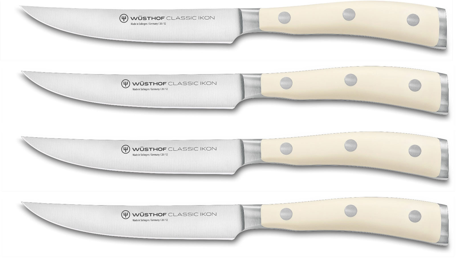 Wüsthof Sada steakových nožů CLASSIC Ikon Creme, 4 ks