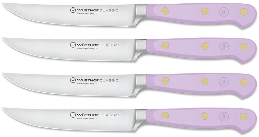 WÜSTHOF CLASSIC COLOUR Sada 4 nožů na steaky, Purple Yam, 12 cm