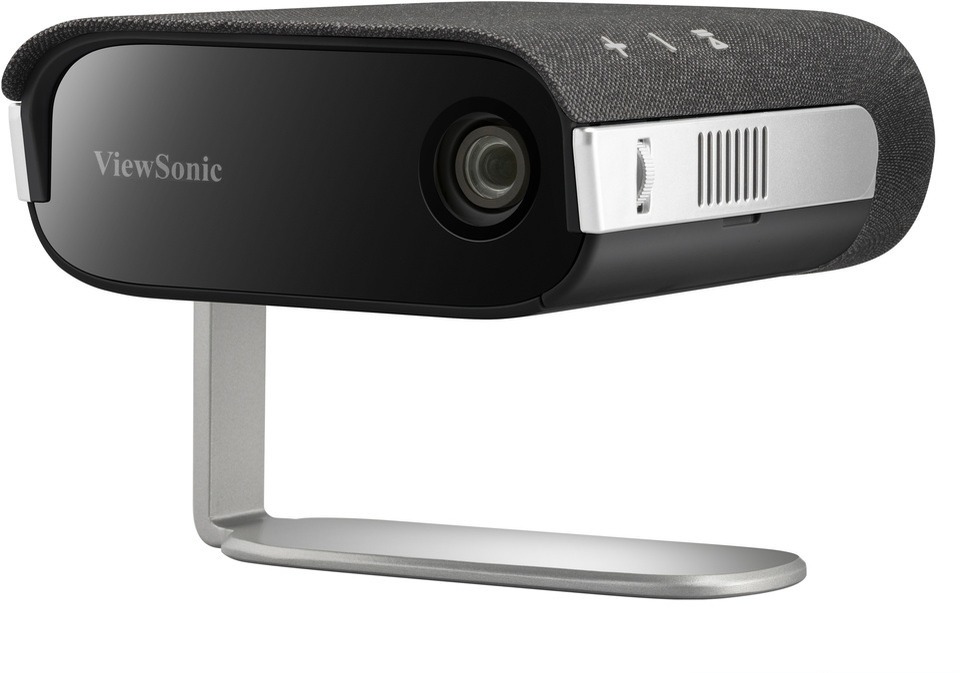 Kompaktní projektor ViewSonic M1S na bílém pozadí