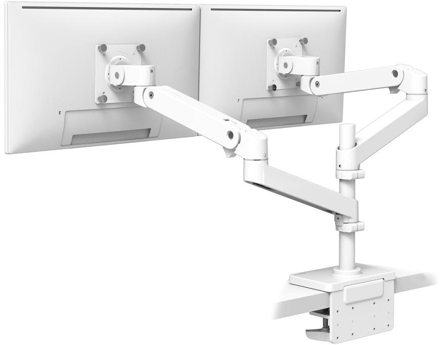 Stolní dvouramenný držák ERGOTRON LX Pro pro 2 monitory, bílý