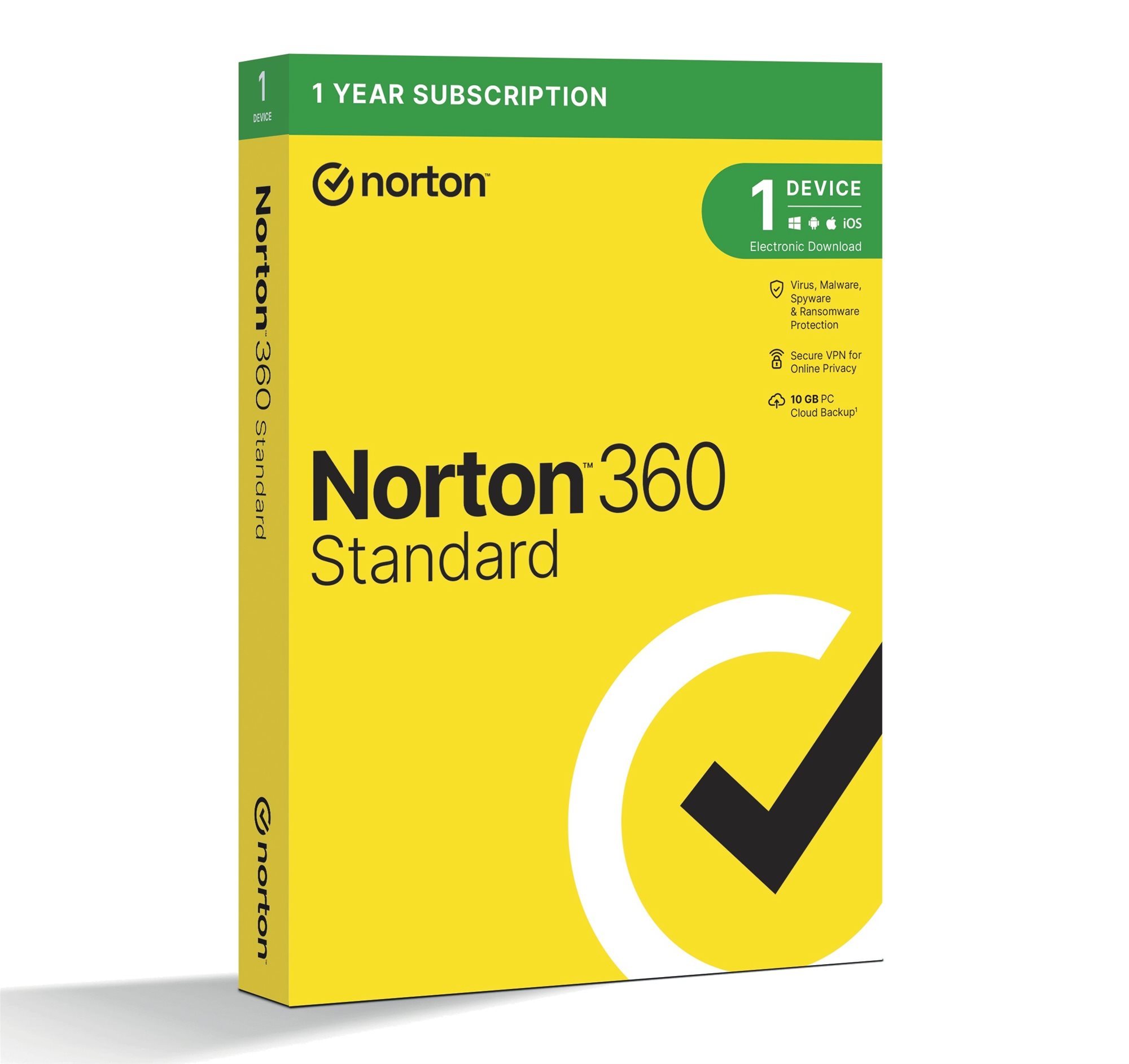 Norton 360 Standard 10GB, VPN, 1 uživatel, 1 zařízení, 12 měsíců (elektronická licence)