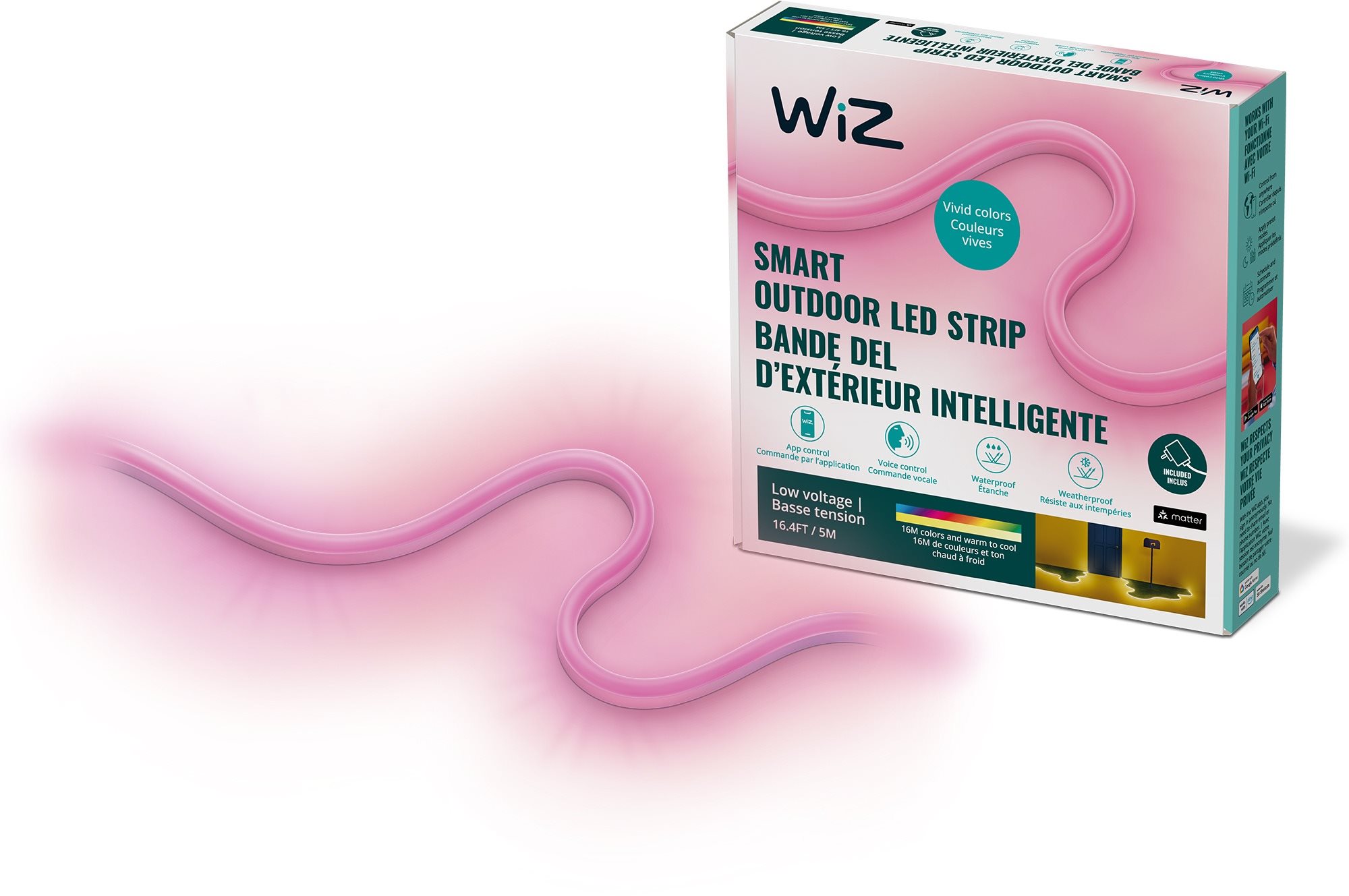 WiZ Outdoor RGBW LED strip kit 5m Type C