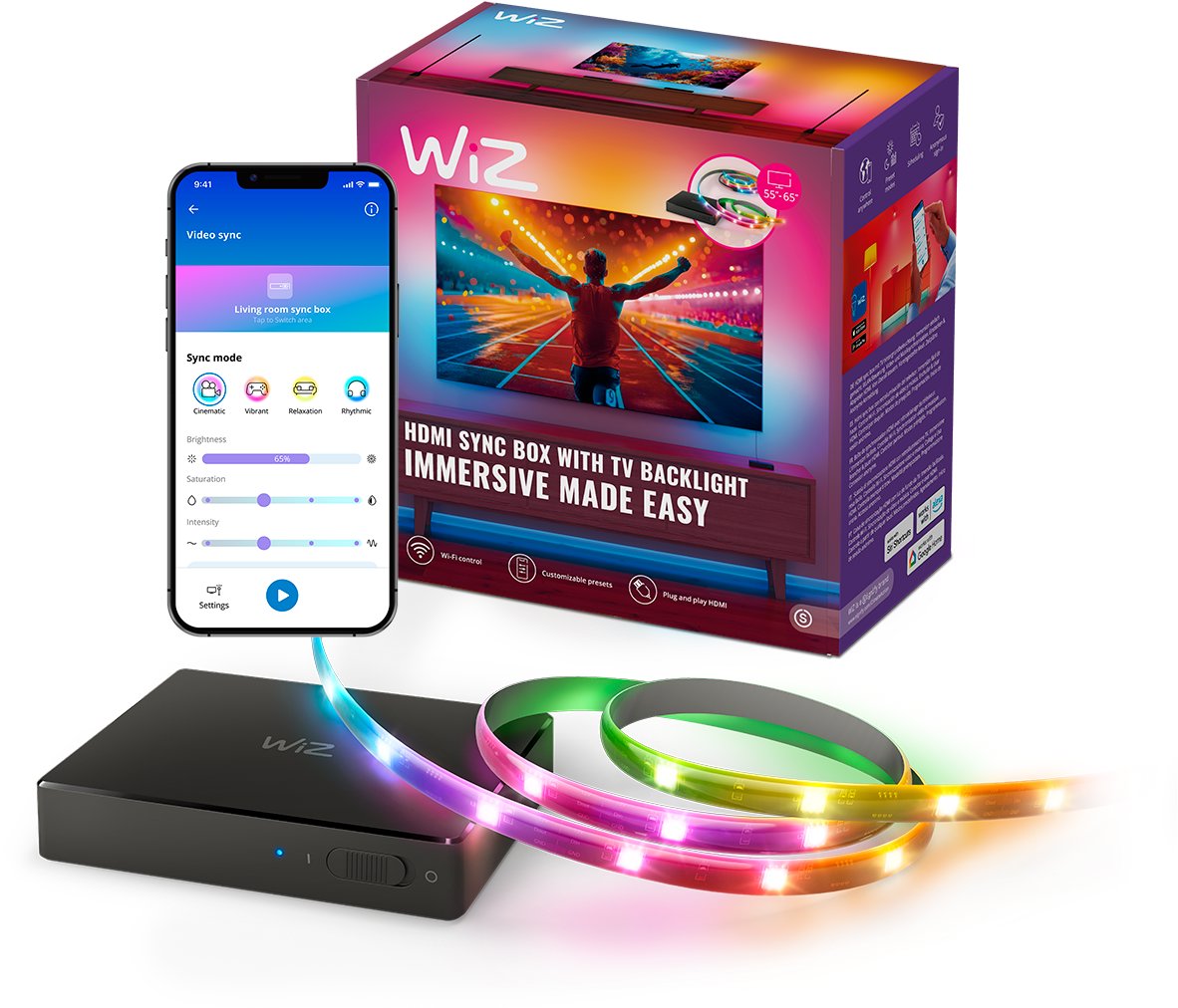 WiZ Sync box starter kit 55"-65" EU