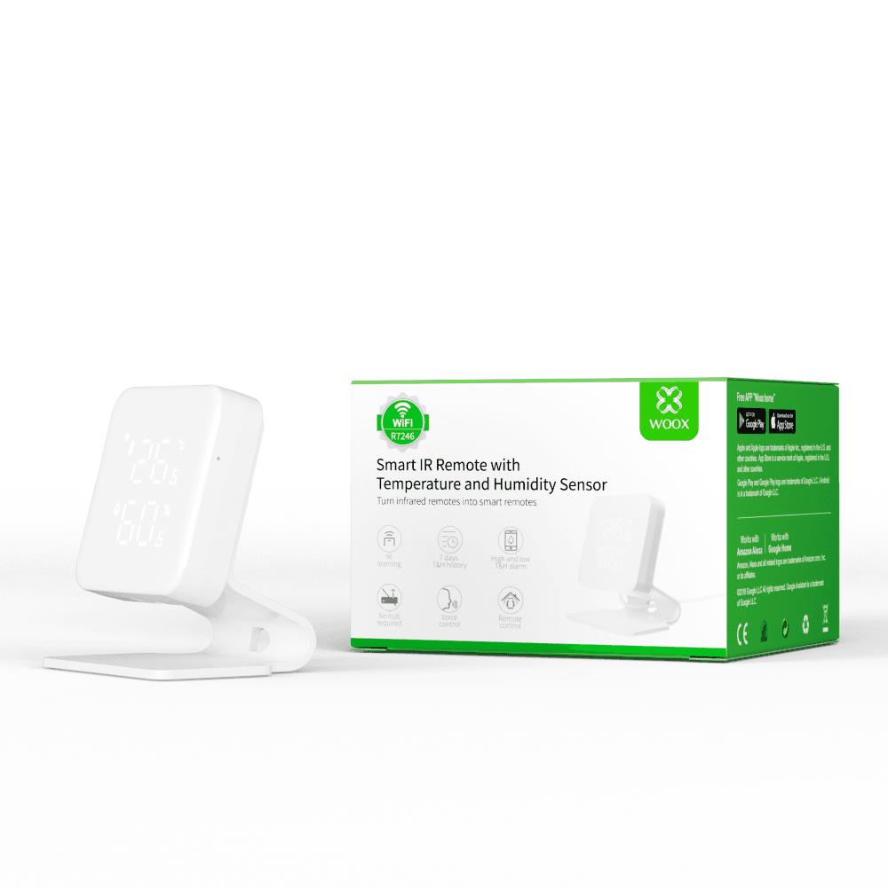 Woox R7246 Chytré centrání IR ovládání, snímač teploty a vlhkosti s WiFi