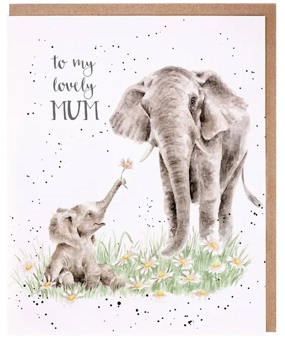 Přání pro maminku Sloni od Wrendale Designs