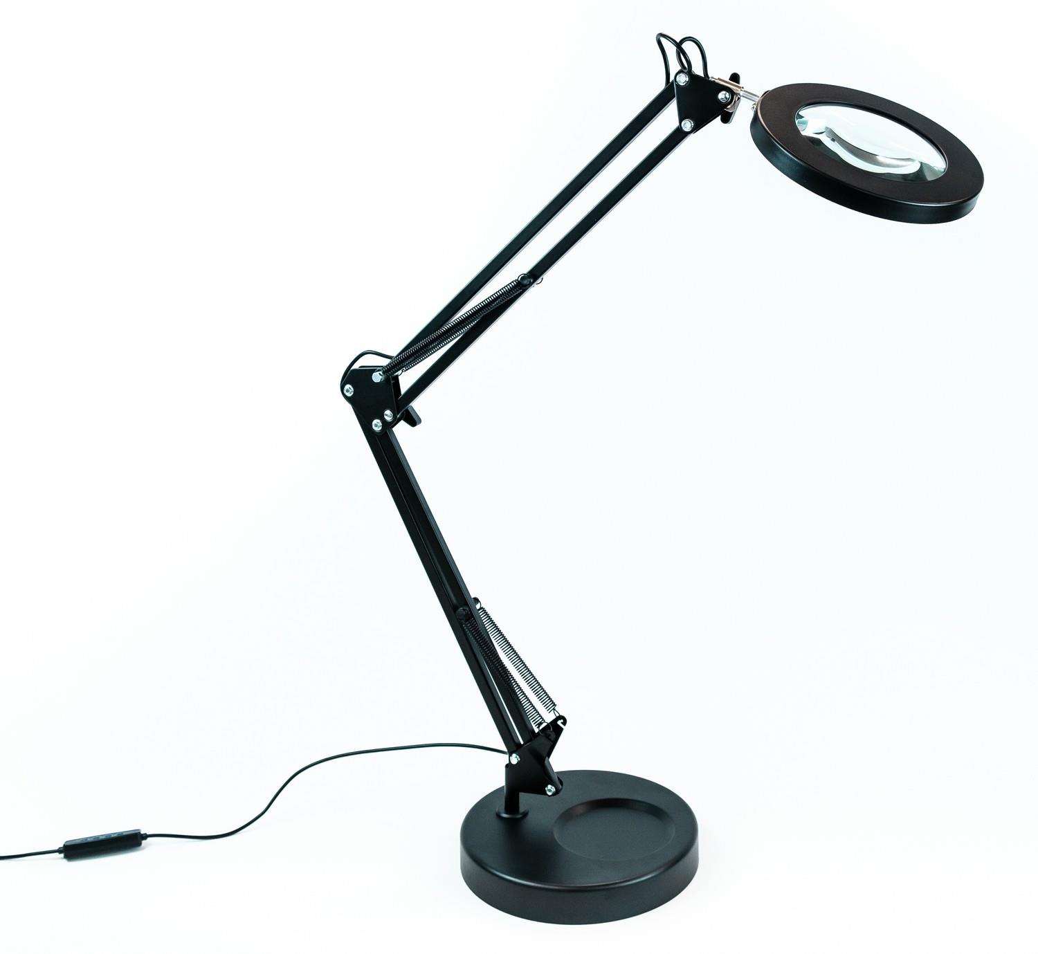 Brilagi stmívatelná stolní lampa s lupou LED/12W/5V v černé barvě