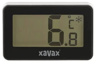 XAVAX Digitální teploměr do chladničky/mrazáku černý