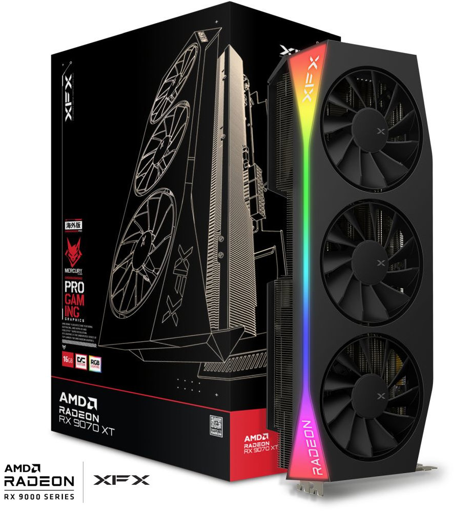 XFX Mercury AMD Radeon RX 9070 XT OC Gaming Edition
