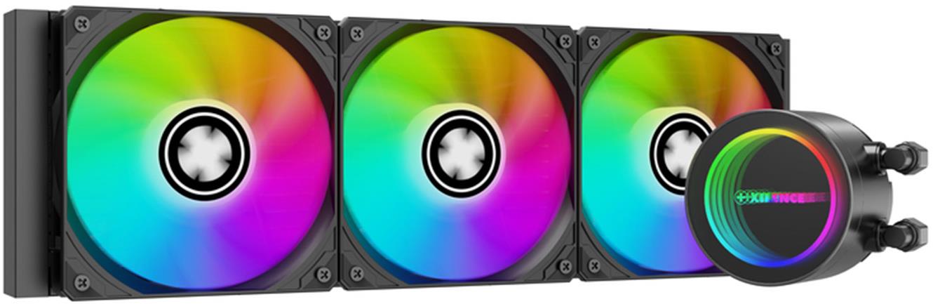 XILENCE vodní chlazení pro CPU Intel a AMD, 3 × ventilátor 120 mm ARGB, max. 350 W TDP