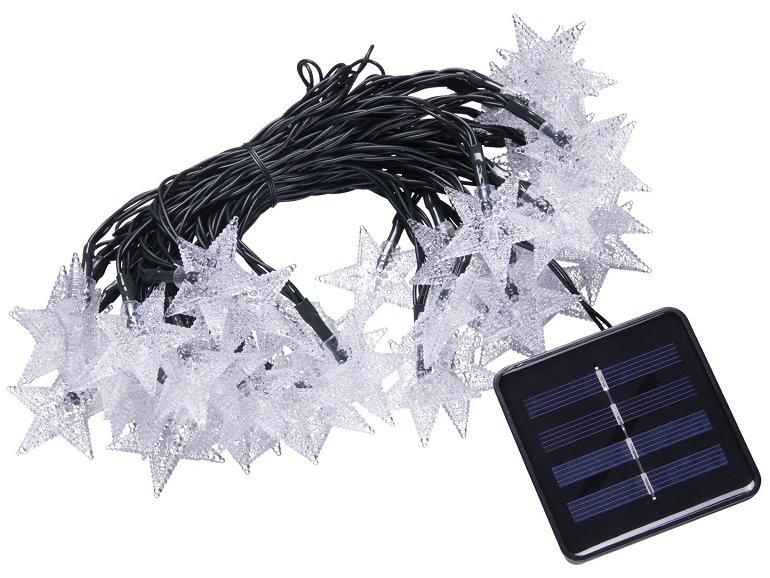X-SITE LED Hvězda SP-HV05CW 5 m solární studený bílý