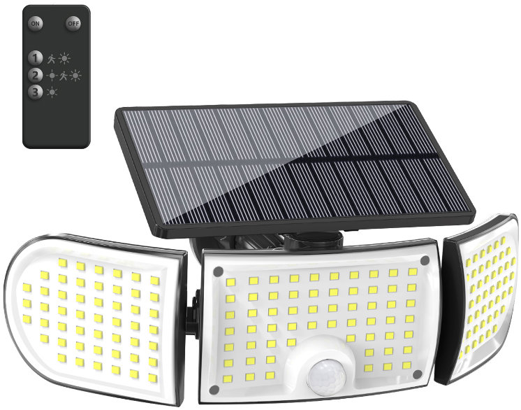 Xtech electronics Solární LED svítidlo SL - 160 - pohybový senzor, DO, 160 LED