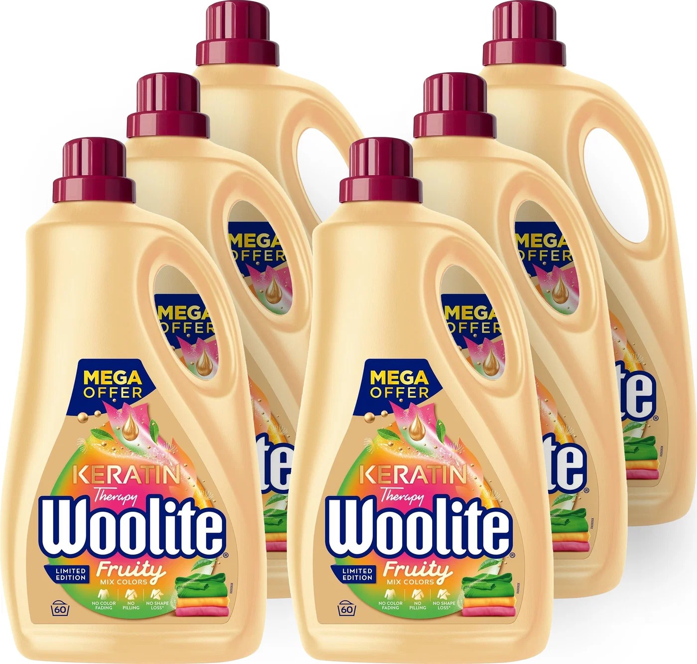 WOOLITE Fruity Color 3 x 3,6 l (3 x 60 praní)