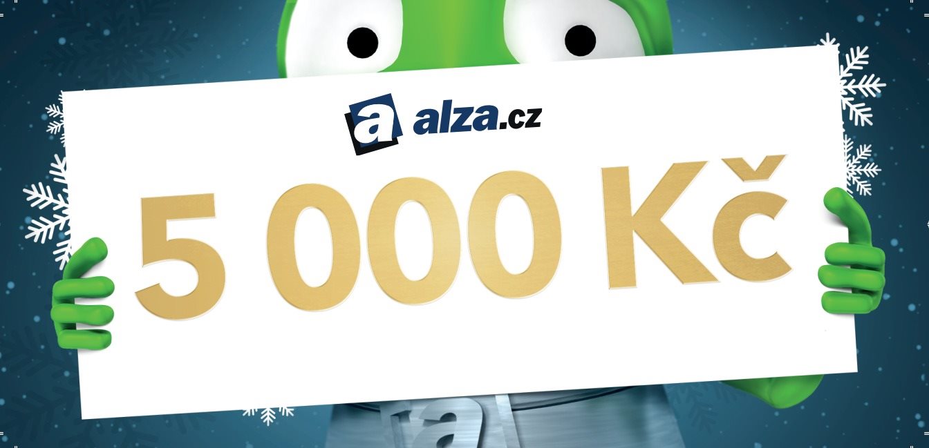 Vánoční dárkový poukaz Alza.cz na nákup zboží v hodnotě 5000 Kč