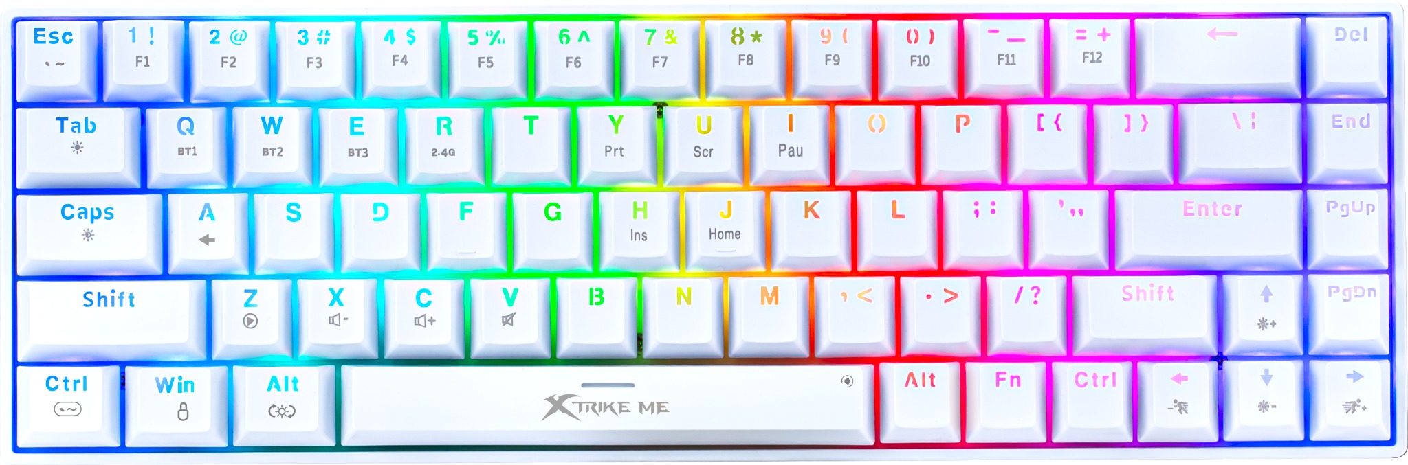 XTRIKE ME GK-995W WH Wireless Mechanical Keyboard - EN