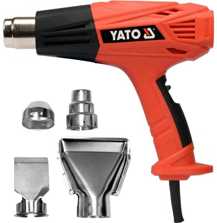 YATO Pistole opalovací 2000 W s příslušenstvím, 450-600°C YT-82294
