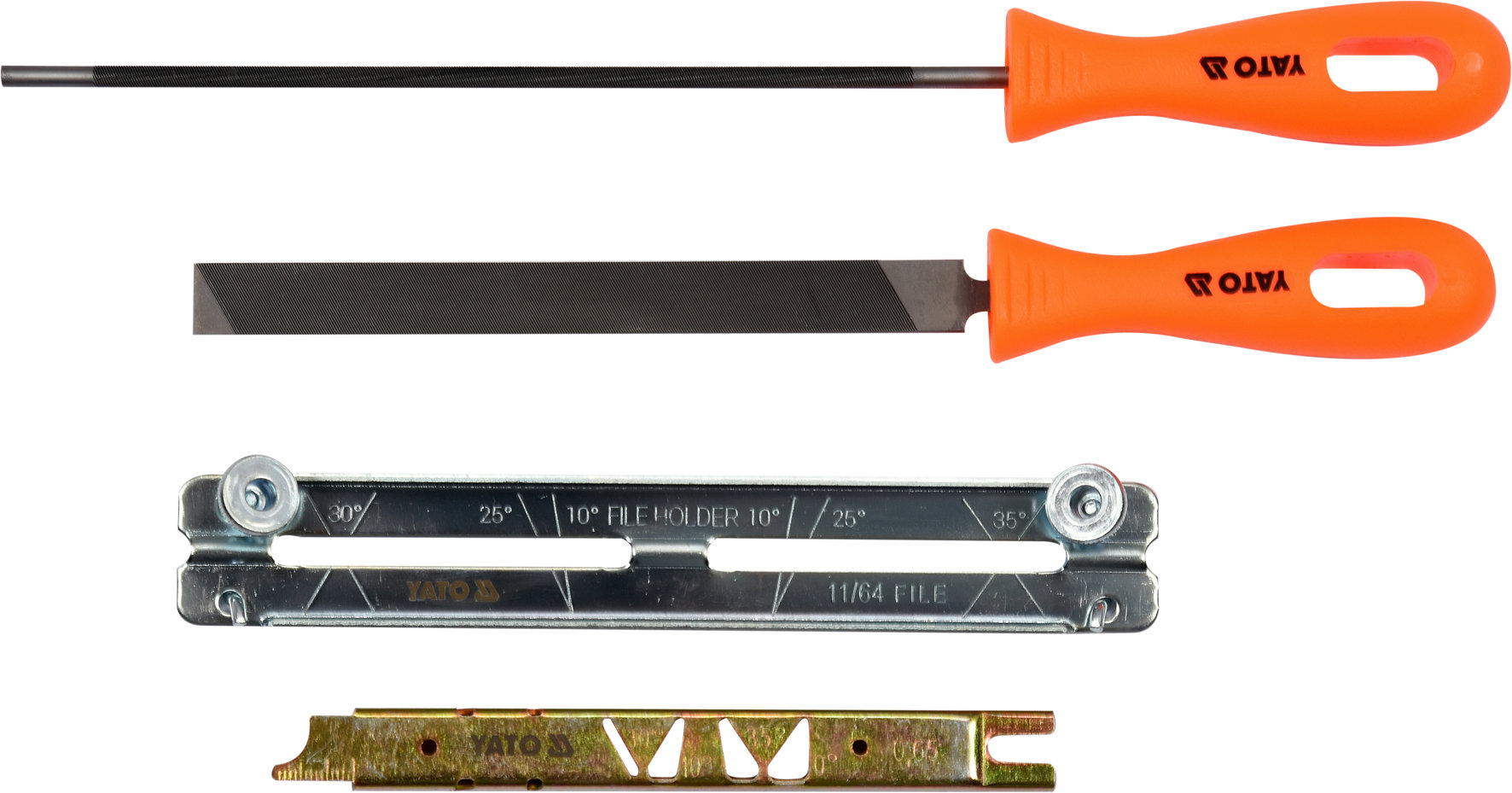YATO Sada pro ostření pilových řetězů 4,0 mm