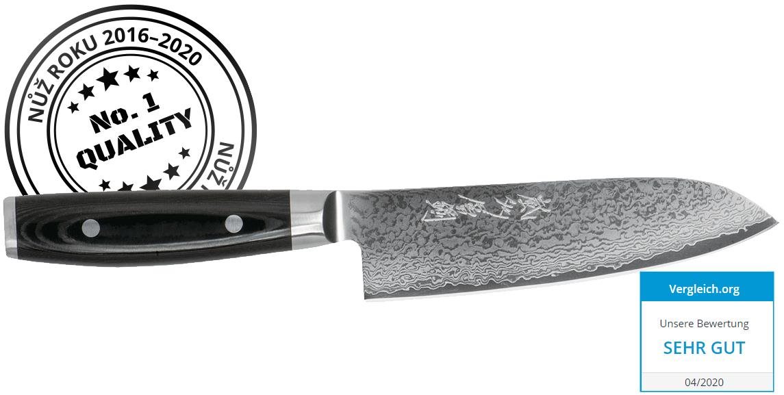 Santoku nůž RAN PLUS 16,5 cm, černá, Yaxell