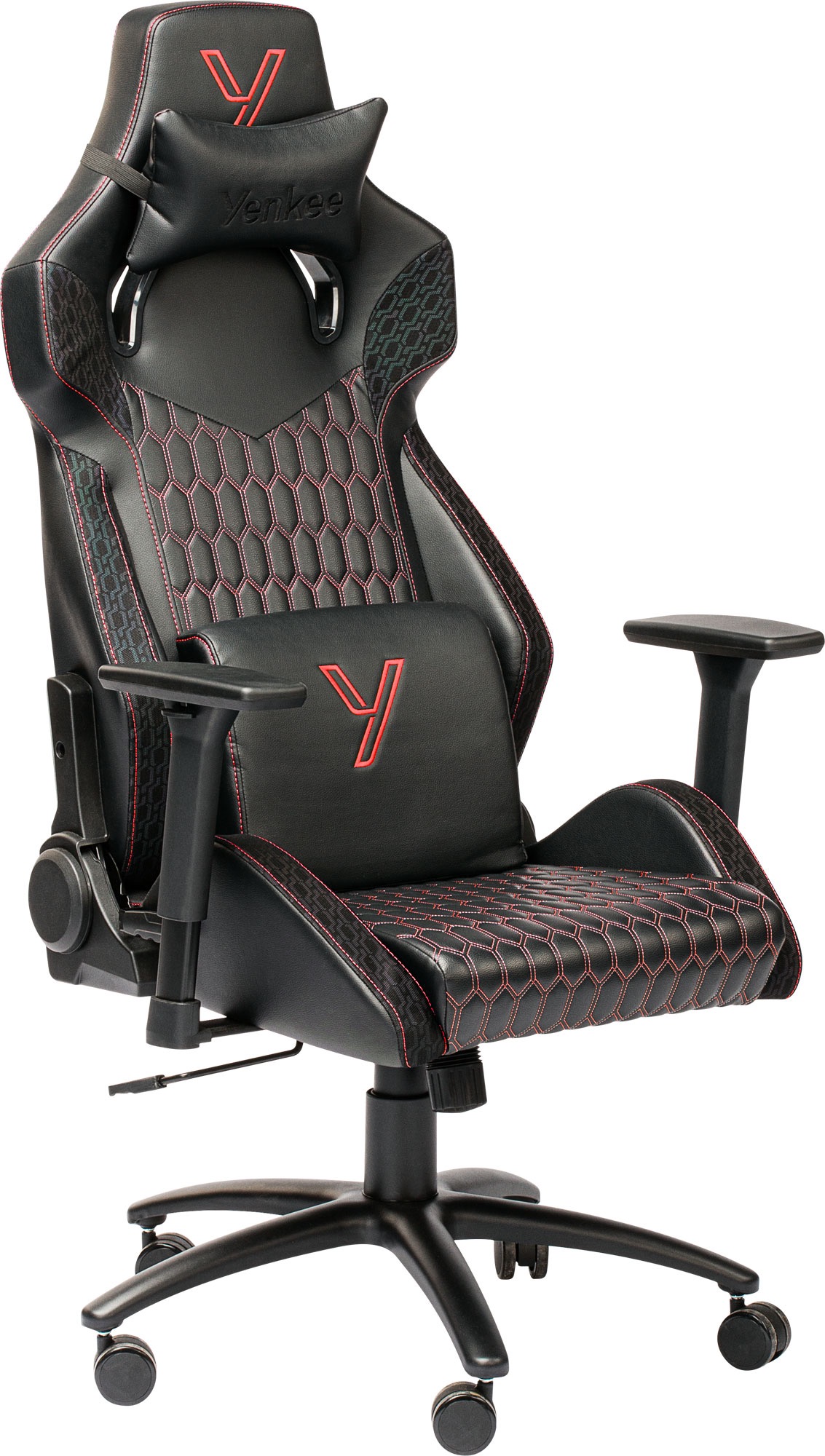 Herní židle YENKEE YGC 110RD GHOST v černé a červené barvě