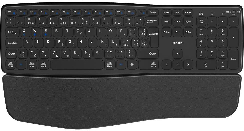 YENKEE YKB 2100 CSBK WL SWIFT bezdrátová klávesnice