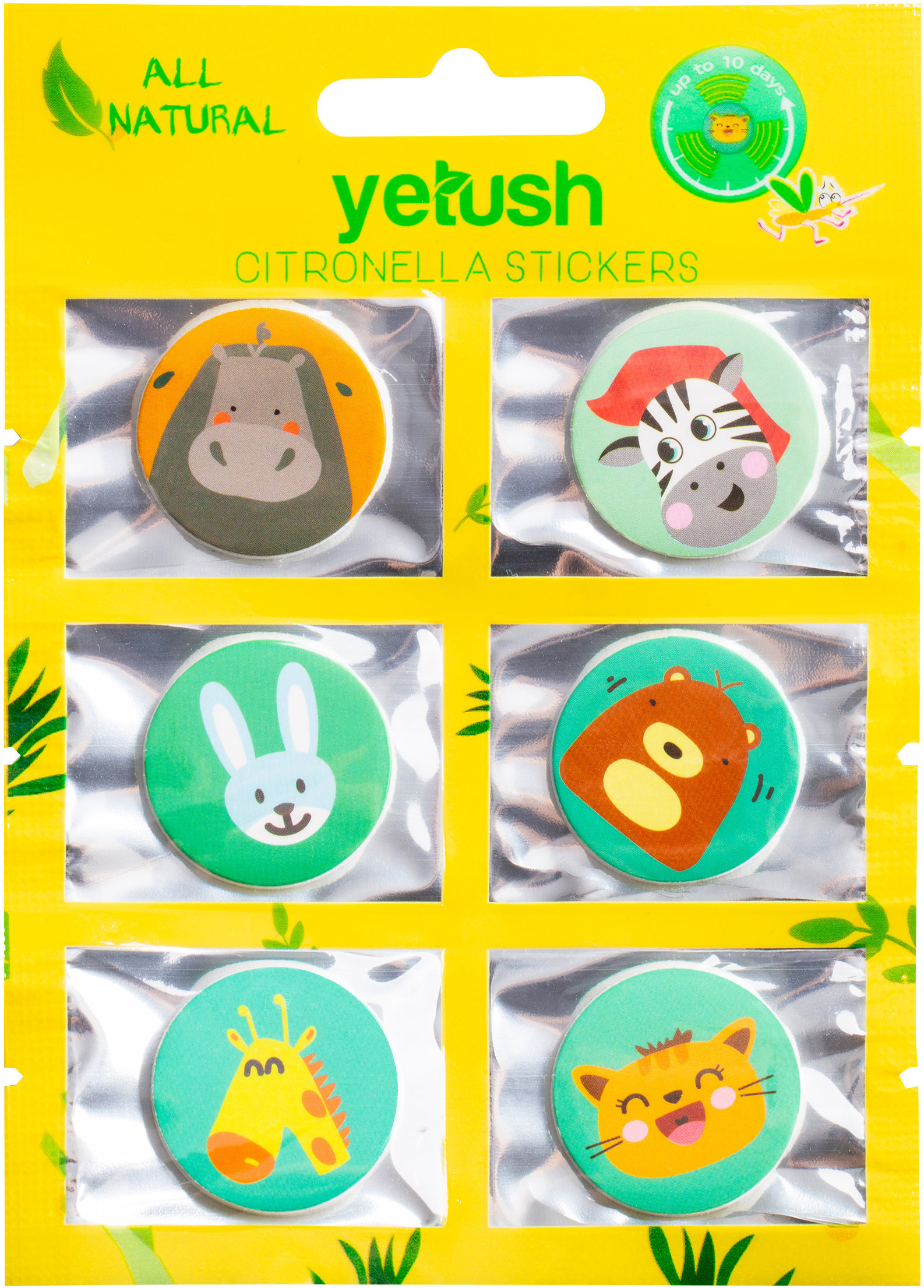 Yetush Citronella Samolepky s citronelou 6 ks