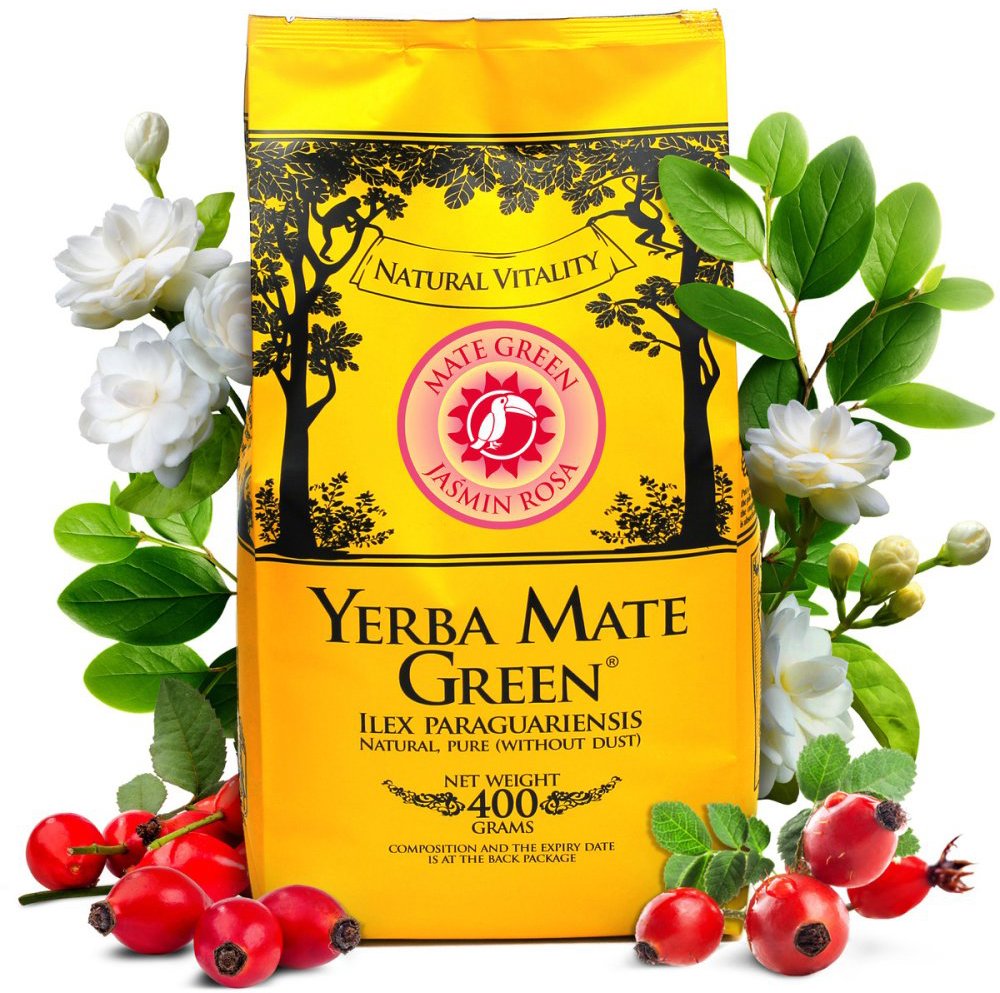 Yerba Mate Green Jasmin Rosa - 400 g