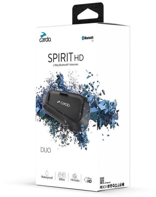 Cardo SPIRIT HD DUO Interkom na motocykl pro 2 osoby