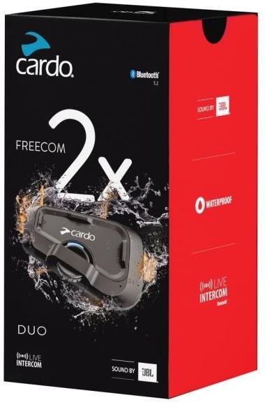 Cardo FREECOM 2X (JBL) DUO Interkom na motocykl pro 2 osoby