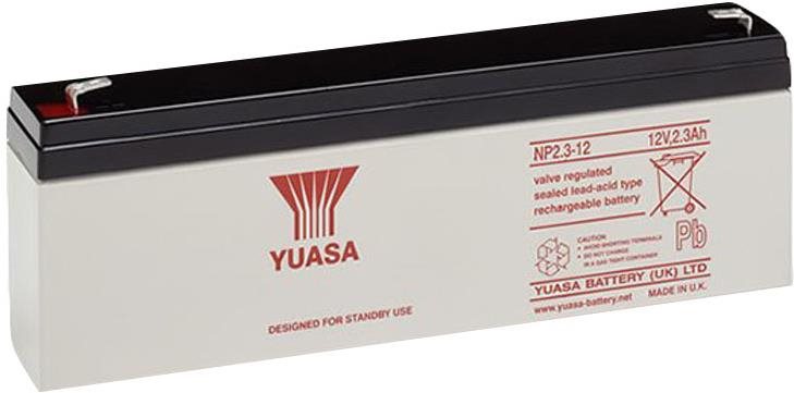 YUASA 12V 2.3Ah bezúdržbová olověná baterie NP2.3-12