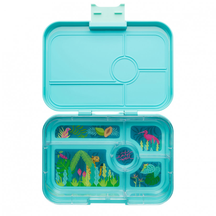 Yumbox Nepropustný svačinový box 5 sekcí Tapas - Antibes Blue Jungle Pastel