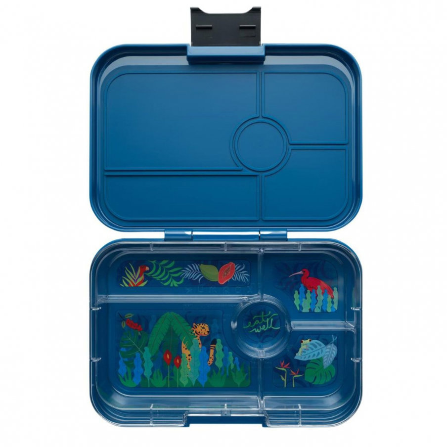 Yumbox Nepropustný svačinový box 5 sekcí Tapas - Monte Carlo Blue Jungle