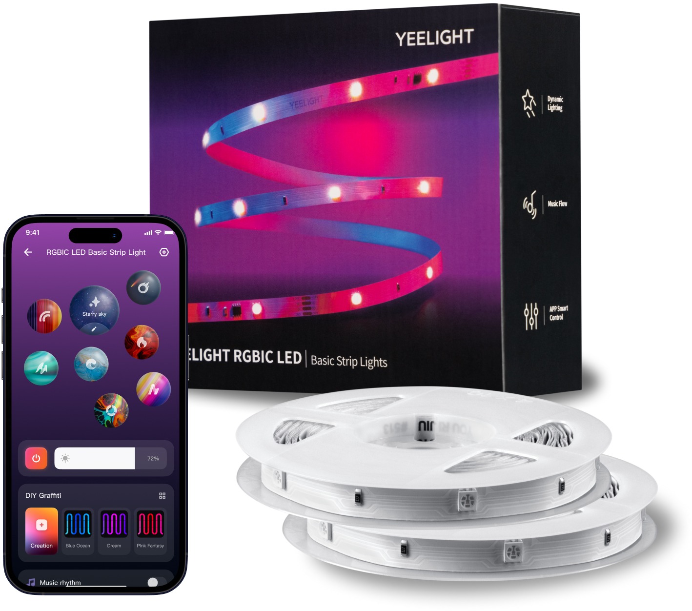 Yeelight RGBIC Led Basic Strip Lights 12 m