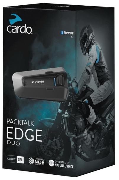 Cardo PackTalk Edge Duo interkom na motocykl pro 2 osoby