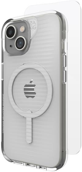 ZAGG Case Luxe Snap kryt a ochranné sklo pro Apple iPhone 15/14/13 – transparentní