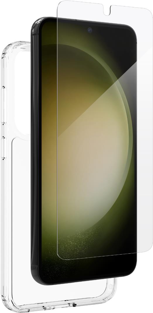 ZAGG iFrogz Defence Bundle Pack pro Samsung Galaxy S23+ – ochranná fólie a průhledný ochranný kryt