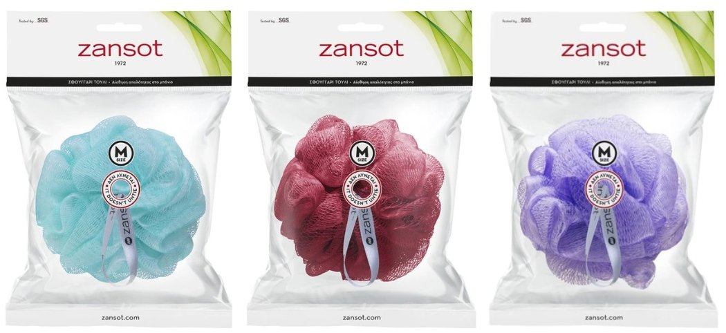 Zansot 3 × Středně velká síťovaná houba, vícebarevná 1
