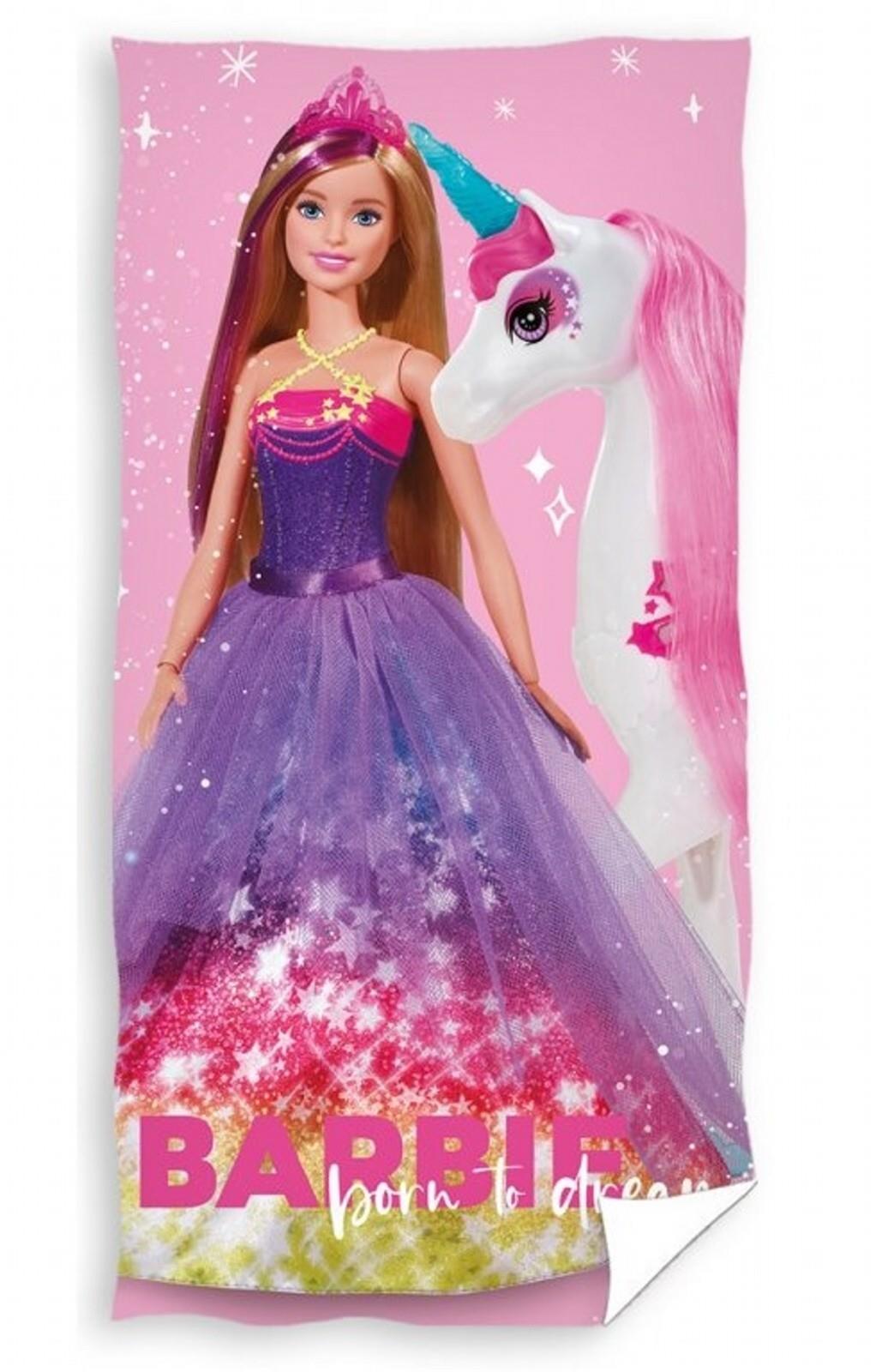 Carbotex Barbie a Jednorožec 70 × 140 cm