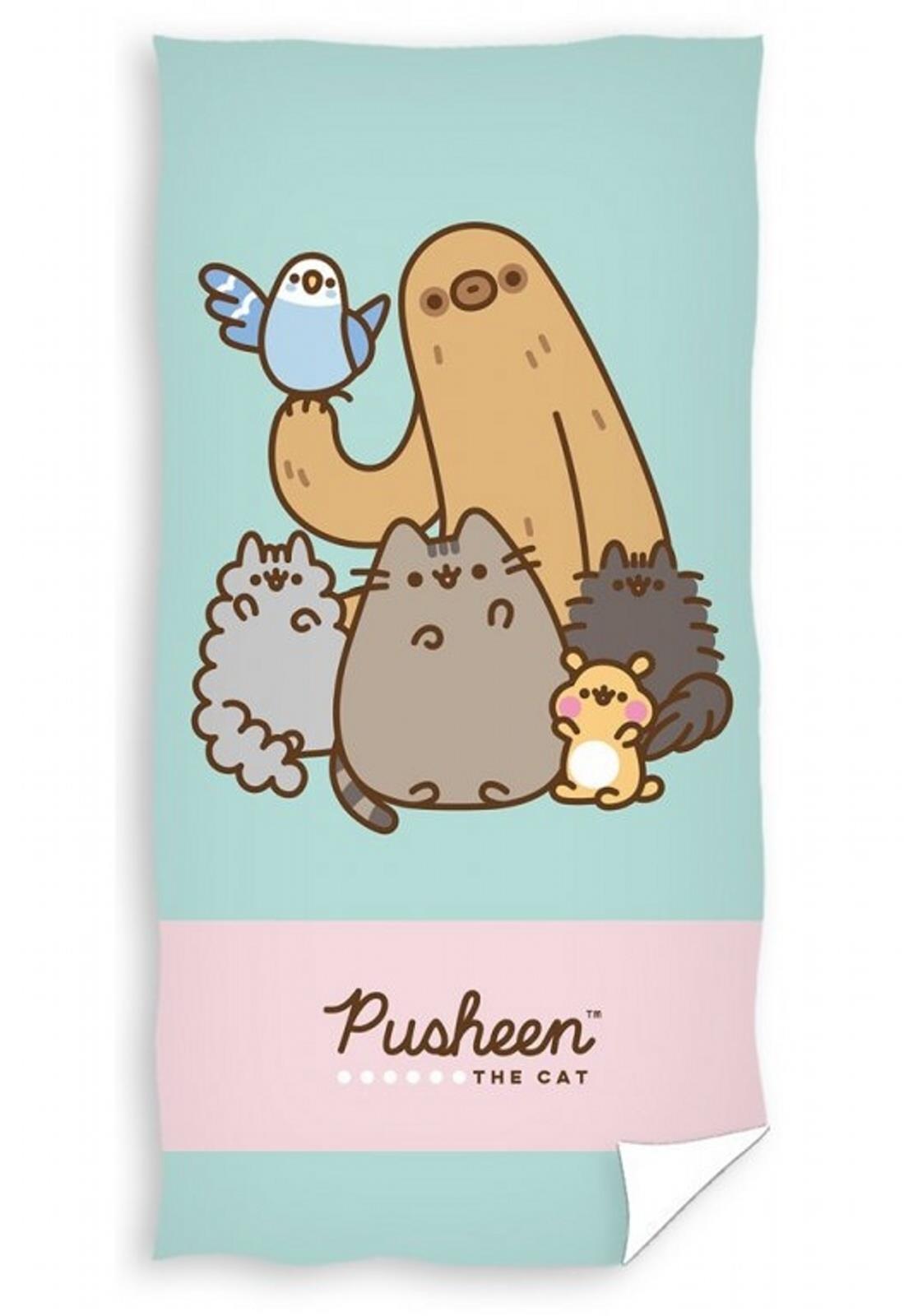 Carbotex Kočička Pusheen Gund Stromy Pip Bo a Cheek 70 ×140 cm