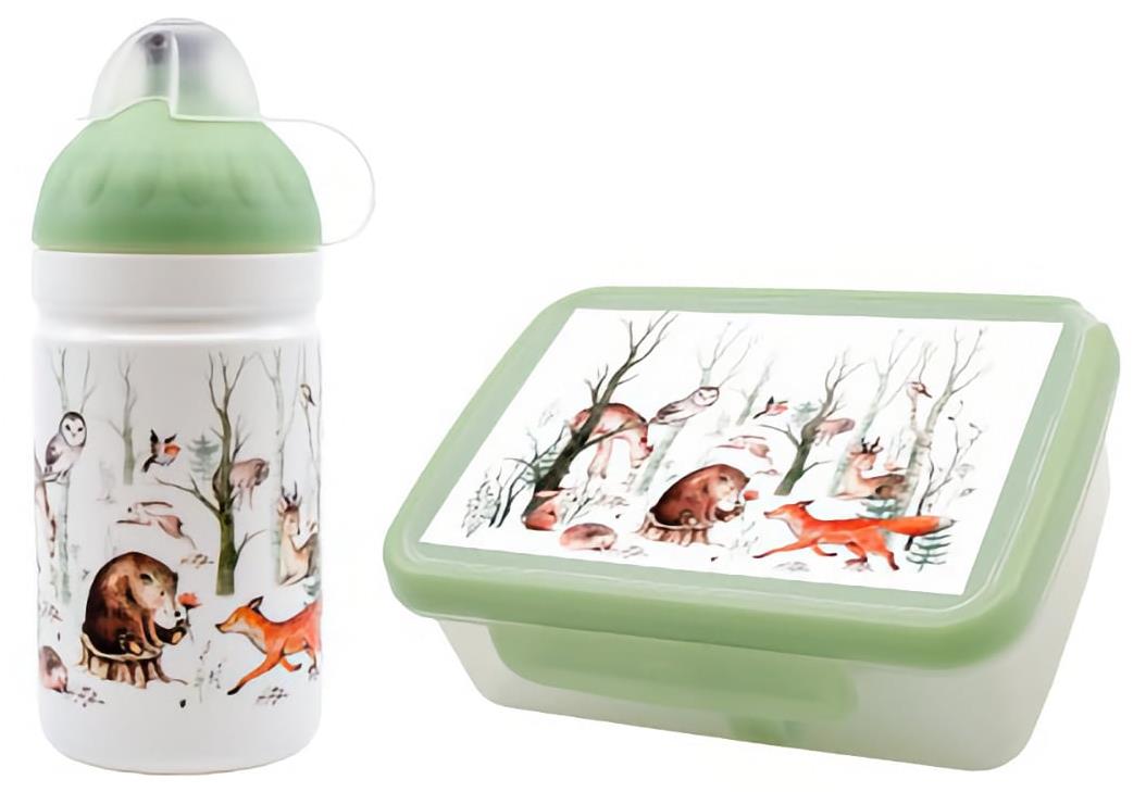 Set Zdravá lahev Zdravá sváča a Láhev 0,5 l Lesní zvířátka