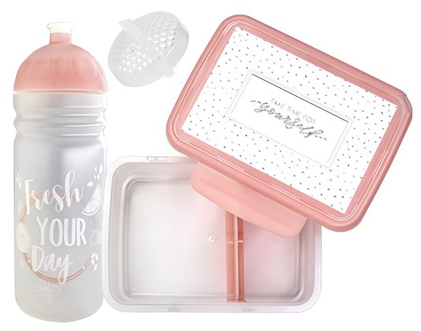 ZDRAVÁ LAHEV zdravá sváča + zdravá láhev 0,7 l FRESH RŮŽOVÁ set