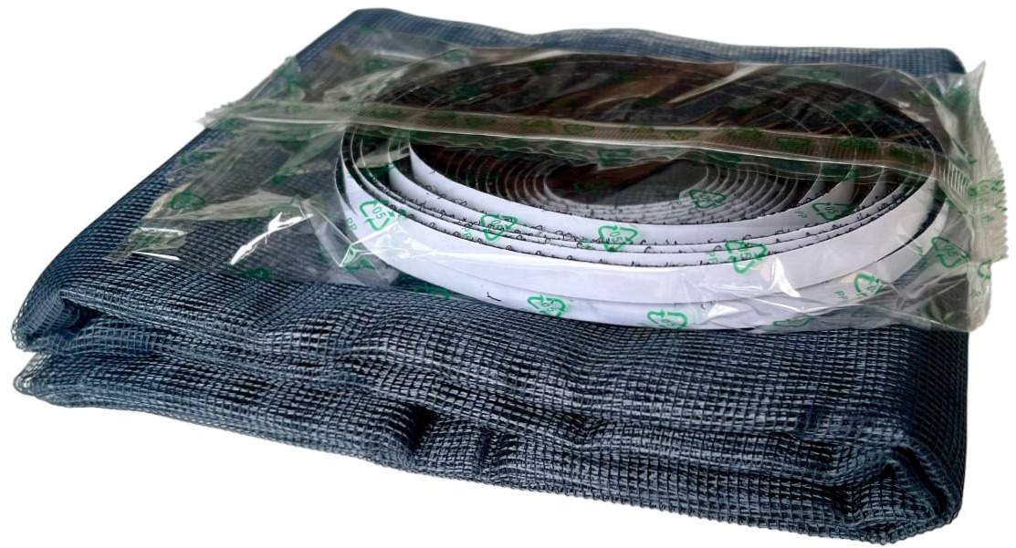 Síť okenní šedá, 1500 x 900 mm