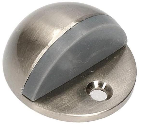 Zarážka dveřní, O 45 x 25 mm, poniklovaná