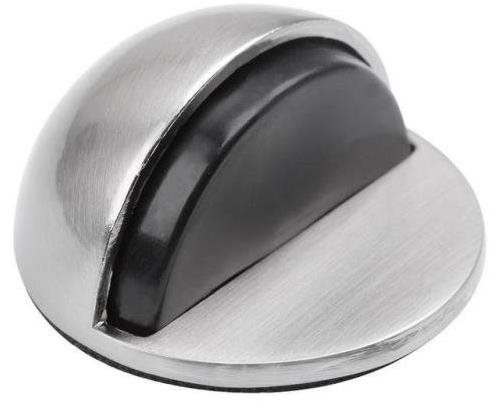 Zarážka dveřní, O 45 x 25 mm, samolepící, poniklovaná