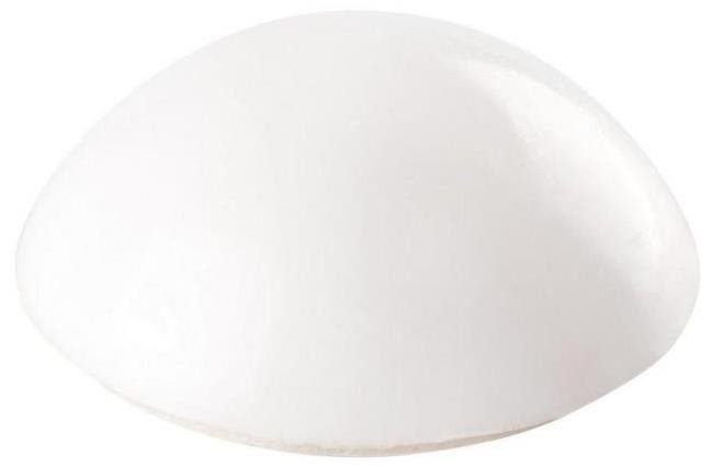 Zarážka dveřní, O 30 mm, bílá, 2 ks