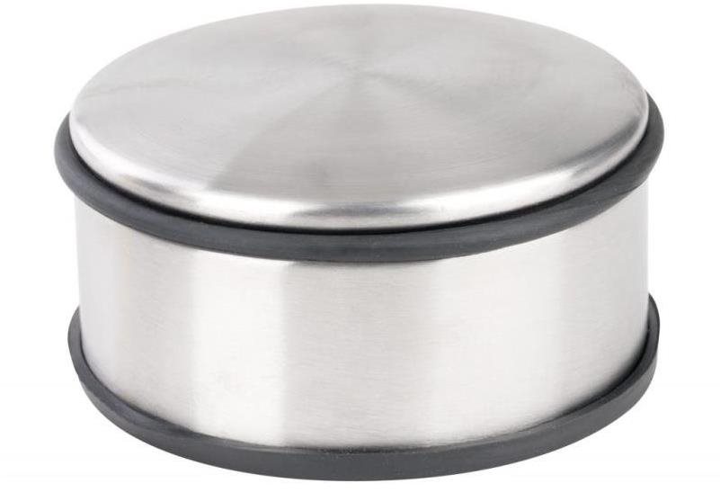 Zarážka dveřní, O 110 x 60 mm, 1,1 kg, nerez design