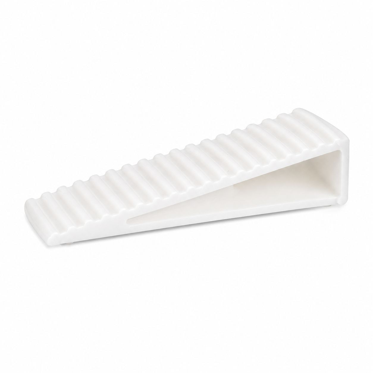 Klín dveřní, 15,5 x 50 x 19 mm, plast, bílý