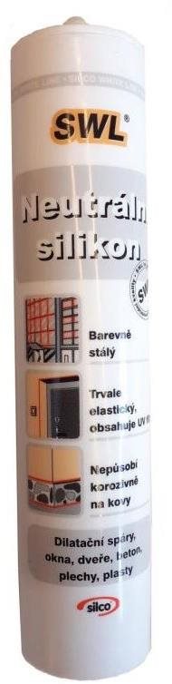 Silikon neutrální jednosložkový, 310 ml, bílý, SILCO