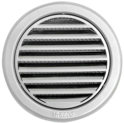 Mřížka větrací kruhová se síťovinou NVM, O 125 mm, nerez 0705